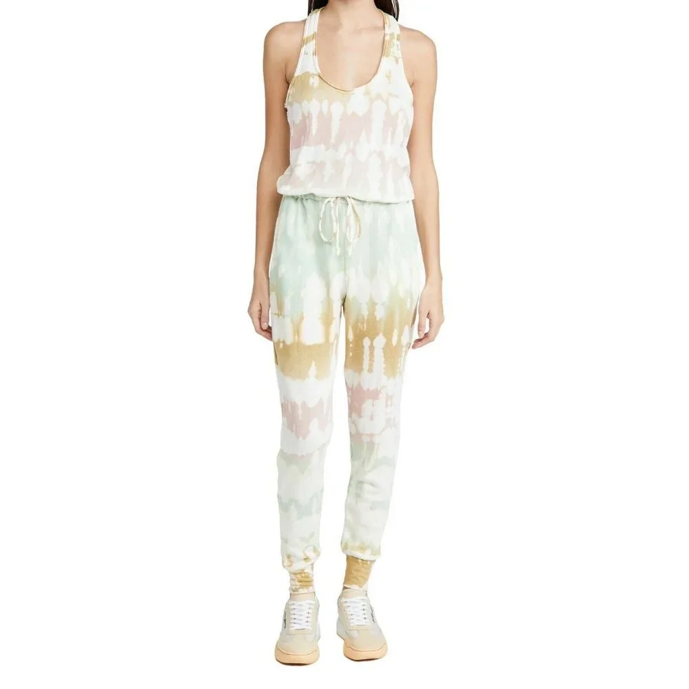 Young Fabulous & Broke NWT Jumpsuit Romper Tie Dye Racerback YFB Extra Small XS
